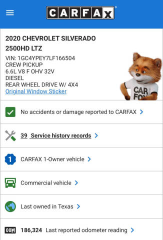 2020 Chevrolet Silverado 2500HD LTZ