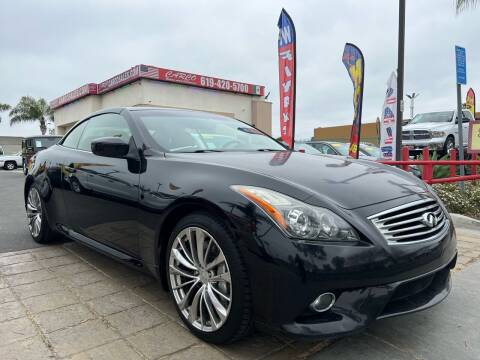 2013 Infiniti G37 Convertible for sale at CARCO SALES & FINANCE in Chula Vista CA