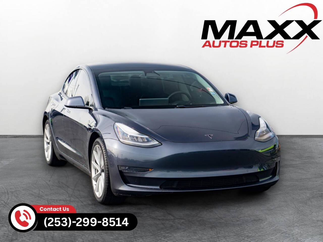 Black 2020 Tesla Model 3 Long Range AWD Long Range 4dr Sedan 1