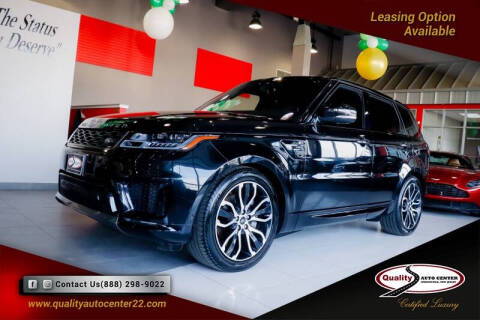 2021 Land Rover Range Rover Sport for sale at Quality Auto Center of Springfield in Springfield NJ