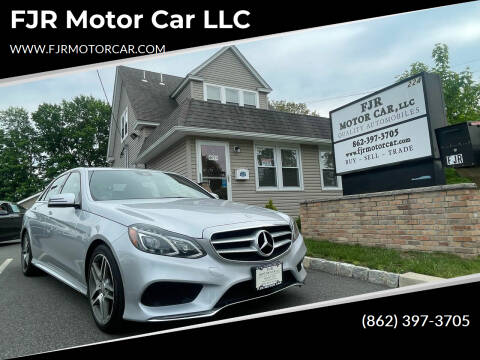 2016 Mercedes-Benz E-Class for sale at FJR Motor Car LLC in Mine Hill NJ