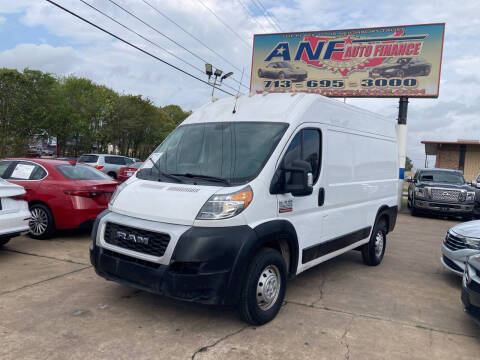 2019 RAM ProMaster for sale at ANF AUTO FINANCE in Houston TX