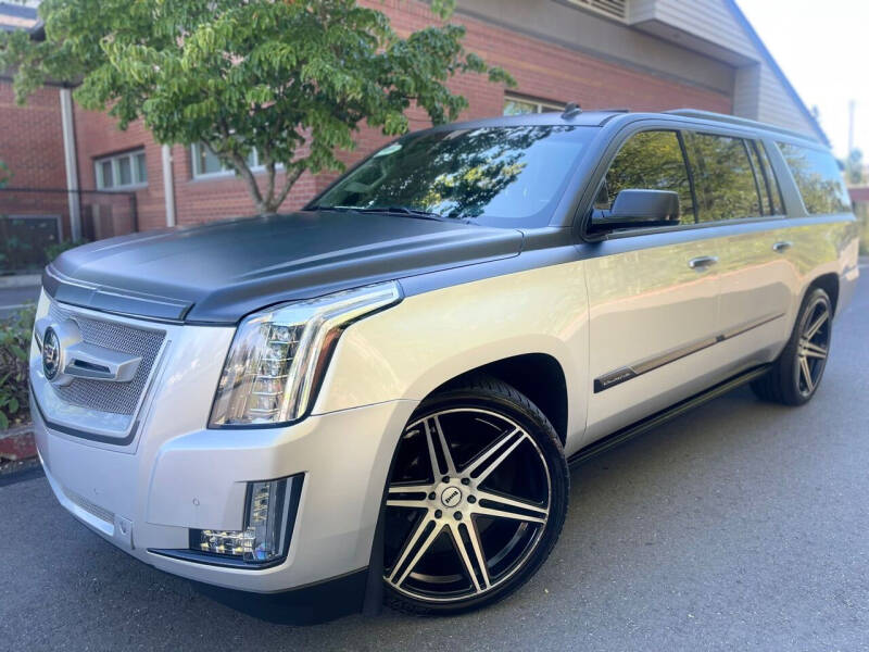 Used 2015 Cadillac Escalade ESV Premium with VIN 1GYS4JKJ6FR276027 for sale in Everett, WA