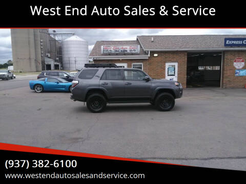 2018 Toyota 4Runner for sale at West End Auto Sales & Service in Wilmington OH