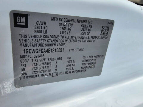 2014 Chevrolet Express 2500