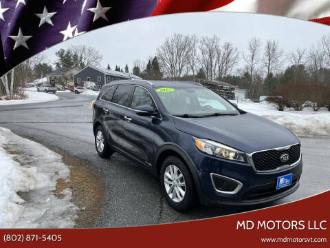 2017 Kia Sorento for sale at MD Motors LLC in Williston VT