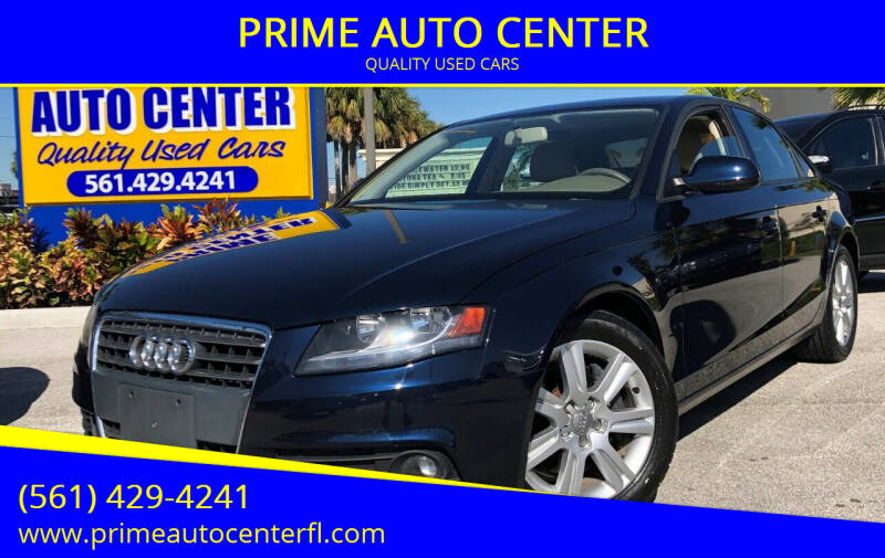 2009 Audi A4 for sale at PRIME AUTO CENTER in Palm Springs FL