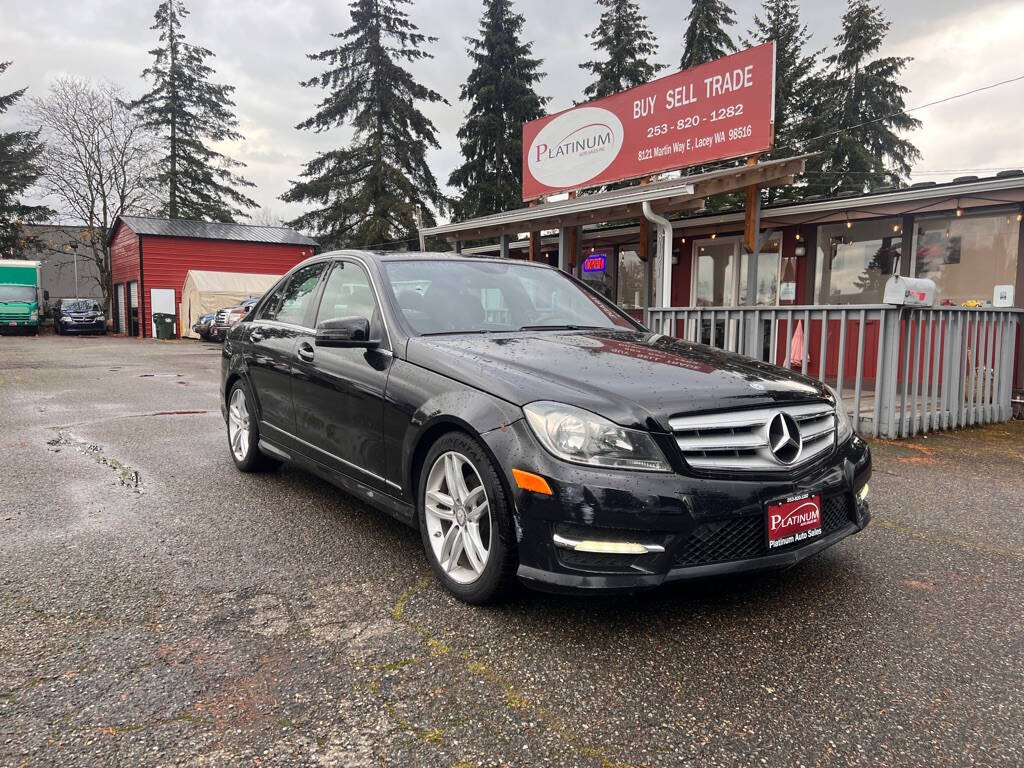 2013 Mercedes-Benz C-Class for sale at PLATINUM AUTO SALES INC in Lacey, WA