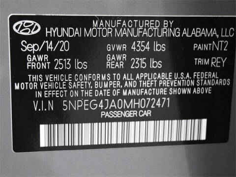 2021 Hyundai Sonata SE