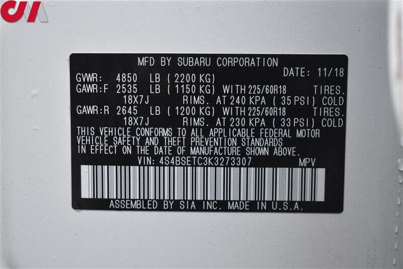 2019 Subaru Outback 3.6R Touring