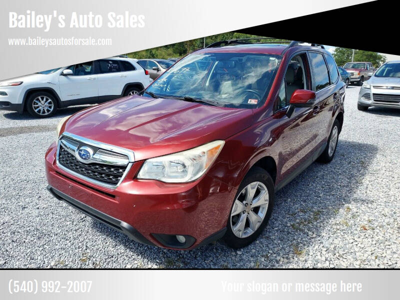 2014 Subaru Forester for sale at Bailey's Auto Sales in Cloverdale VA