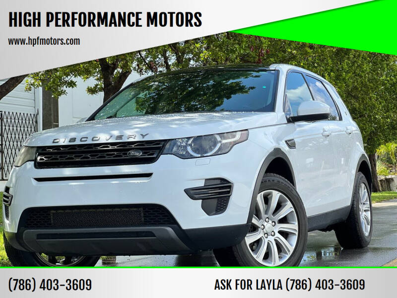 2016 Land Rover Discovery Sport for sale at HIGH PERFORMANCE MOTORS in Hollywood FL
