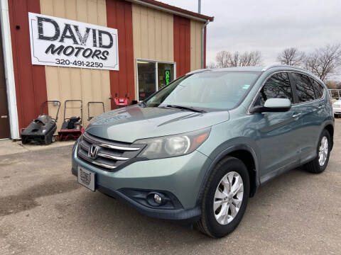 2012 Honda CR-V for sale at DAVID MOTORS LLC in Grey Eagle MN