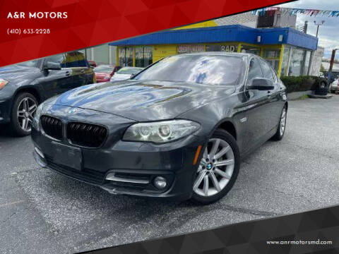 2015 BMW 5 Series for sale at A&R MOTORS in Middle River MD