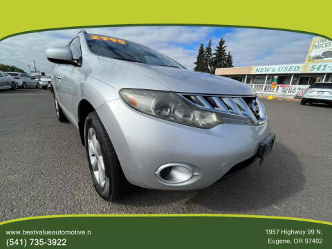 2009 Nissan Murano for sale at Best Value Automotive in Eugene OR