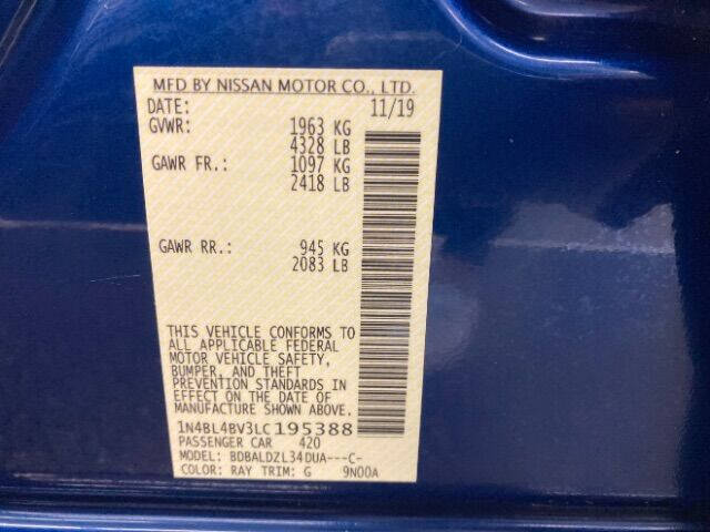 2020 Nissan Altima 2.5 S