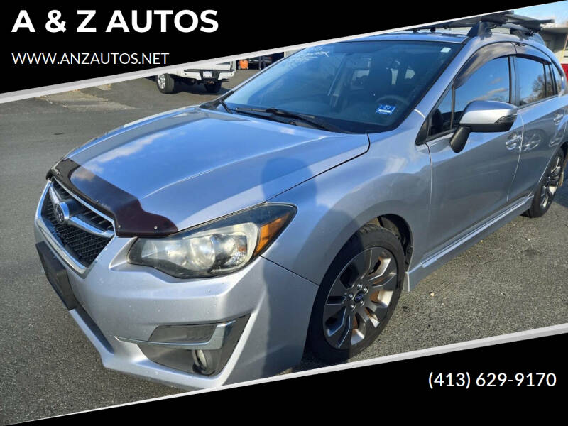 2016 Subaru Impreza for sale at A & Z AUTOS in Westfield MA