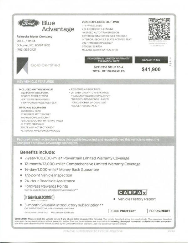 2023 Ford Explorer XLT