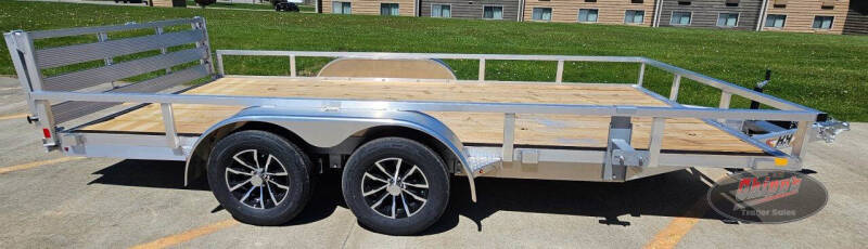 2026 H&H Trailers 82x16 Aluminum Rail Side