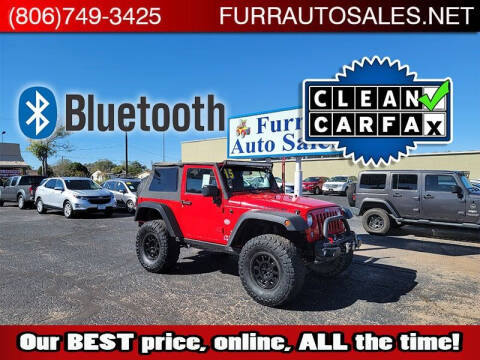 2015 Jeep Wrangler for sale at FURR AUTO SALES in Lubbock TX