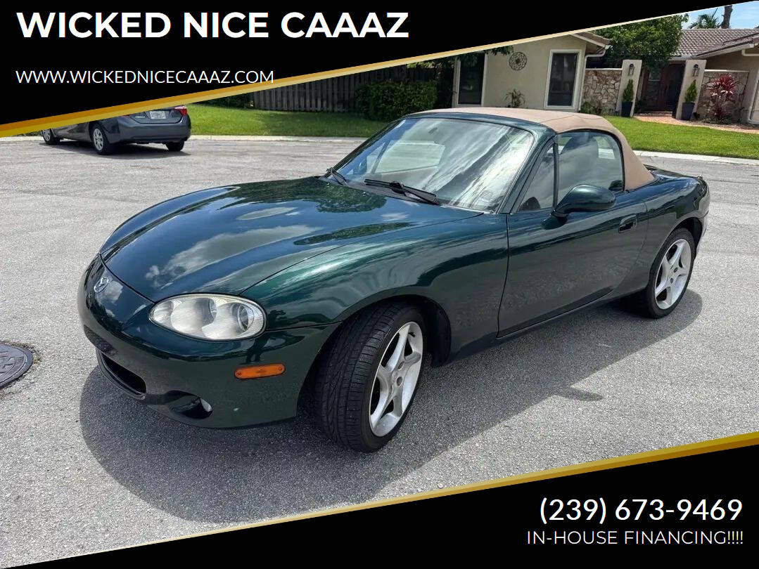 Green 2001 Mazda MX-5 Miata Convertible Rear-Wheel Drive 5-Speed Manual
