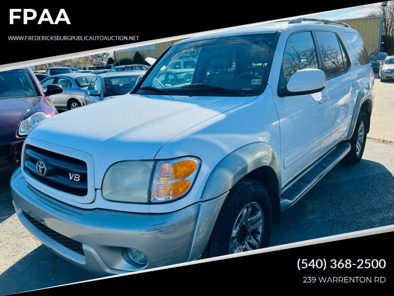 2004 Toyota Sequoia for sale at FPAA in Fredericksburg VA