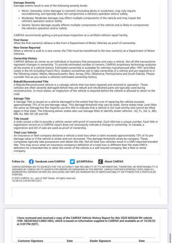 2020 Nissan NV 3500 HD SL