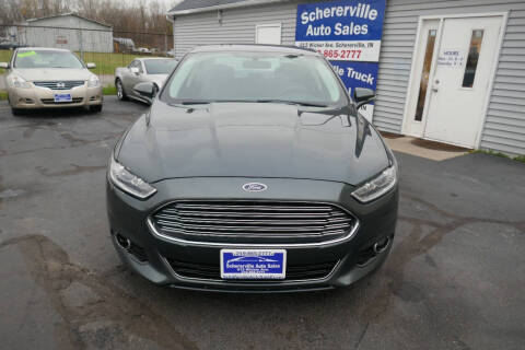 2015 Ford Fusion for sale at SCHERERVILLE AUTO SALES in Schererville IN