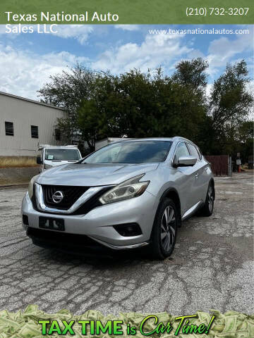 2015 Nissan Murano for sale at Texas National Auto Sales LLC in San Antonio TX