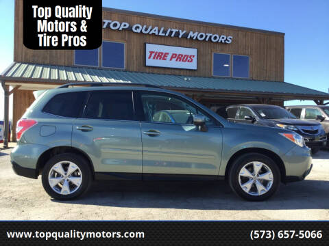2015 Subaru Forester for sale at Top Quality Motors & Tire Pros in Ashland MO