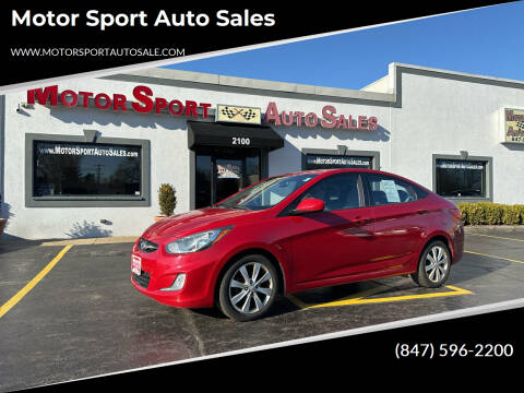 2012 Hyundai Accent for sale at Motor Sport Auto Sales in Waukegan IL