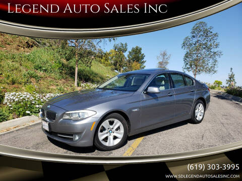 2013 BMW 5 Series for sale at Legend Auto Sales Inc in Lemon Grove CA