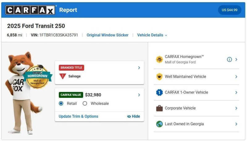 2025 Ford Transit 250