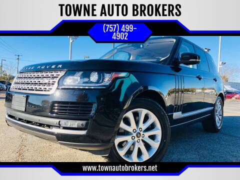 2014 Land Rover Range Rover for sale at TOWNE AUTO BROKERS in Virginia Beach VA