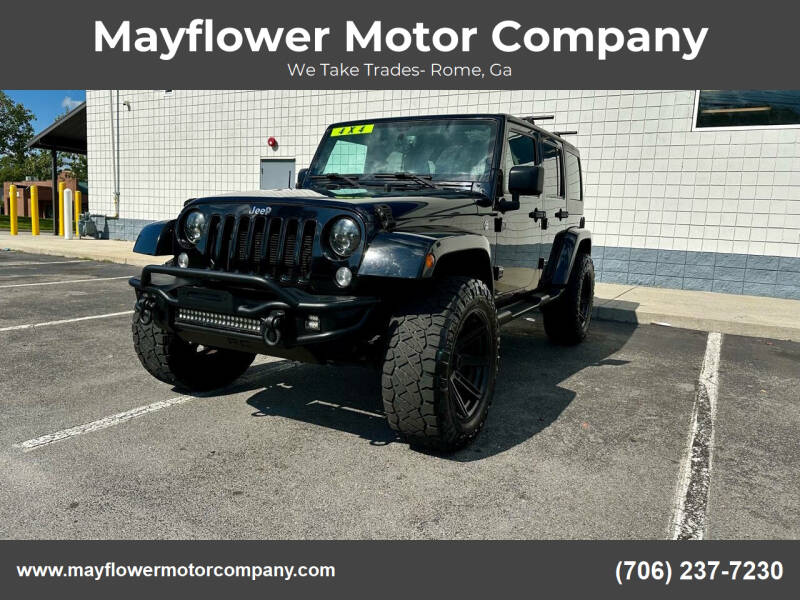 2016 Jeep Wrangler Unlimited for sale at Mayflower Motor Company in Rome GA