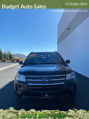 2018 Ford Explorer for sale at Budget Auto Sales in Carson City NV