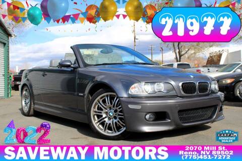 2002 BMW M3 for sale at Saveway Motors in Reno NV