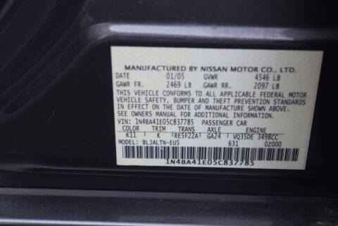 2005 Nissan Maxima 3.5 SE