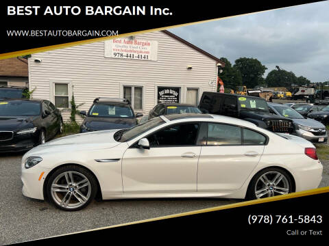 2016 BMW 6 Series for sale at BEST AUTO BARGAIN inc. in Lowell MA