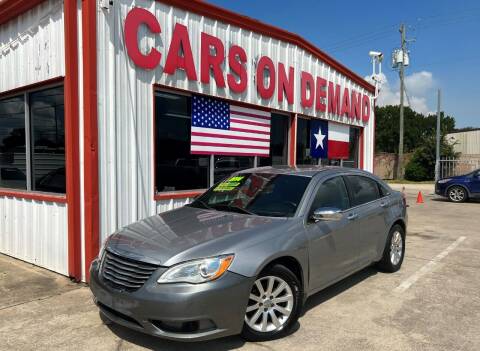 2014 Chrysler 200 for sale at Cars On Demand 3 in Pasadena TX