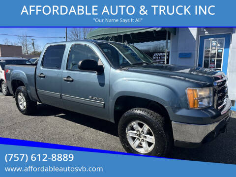 2012 GMC Sierra 1500 for sale at AFFORDABLE AUTO & TRUCK INC in Virginia Beach VA
