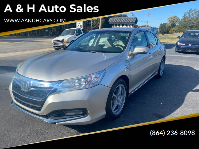 2014 Honda Accord Plug-In for sale at A & H Auto Sales in Greenville SC