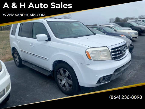 2015 Honda Pilot for sale at A & H Auto Sales in Greenville SC