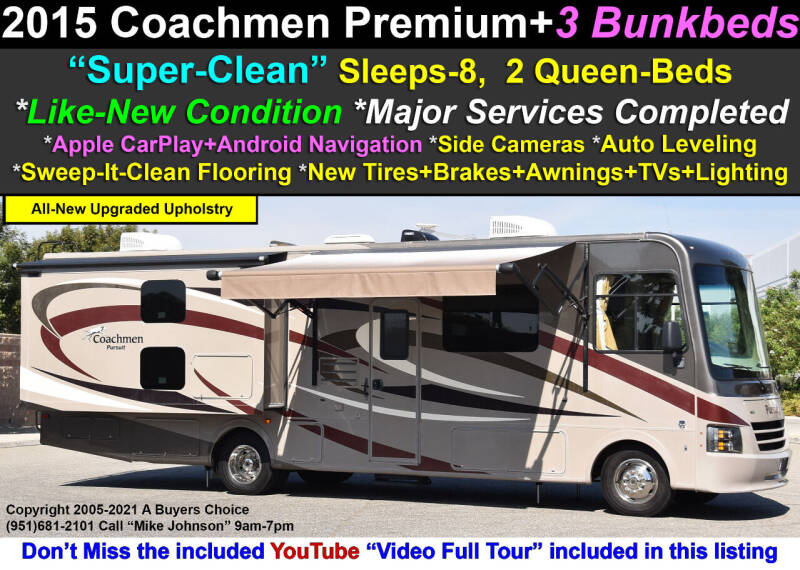 2015 Coachmen Pursuit 33BH for sale at A Buyers Choice in Jurupa Valley CA