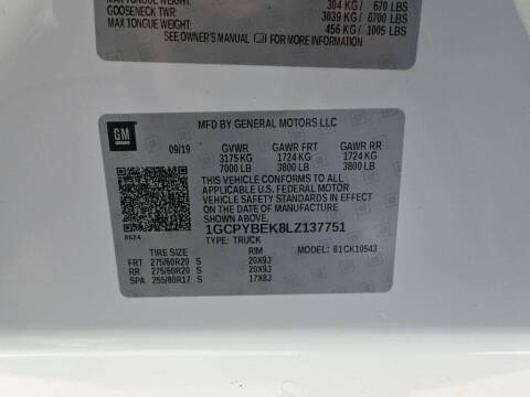 2020 Chevrolet Silverado 1500