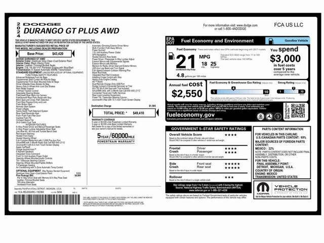 2024 Dodge Durango GT Plus