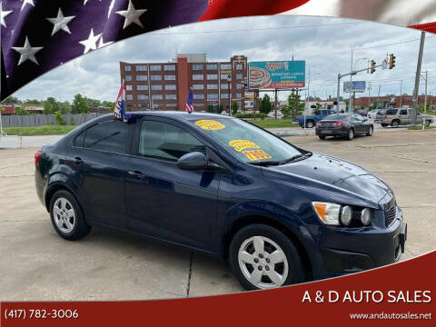2015 Chevrolet Sonic for sale at A & D Auto Sales in Joplin MO