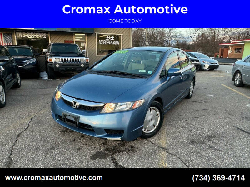 2009 Honda Civic for sale at Cromax Automotive in Ann Arbor MI