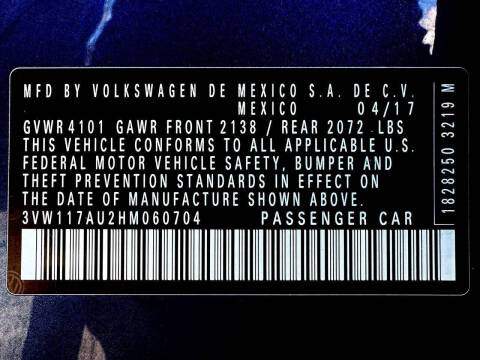 2017 Volkswagen Golf TSI Wolfsburg Edition