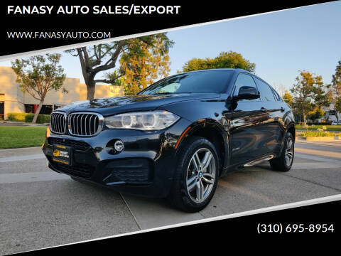 2016 BMW X6 for sale at FANASY AUTO SALES/EXPORT in Yorba Linda CA